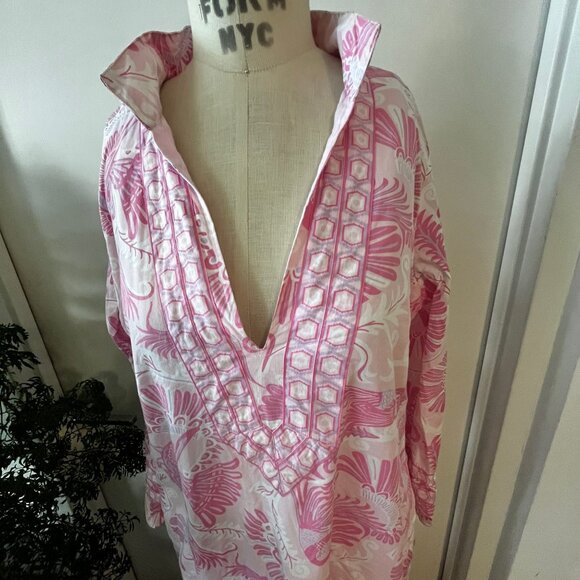 Sail to Sable x CK Bradley Caftan Tunic Dress Size Large - Picture 4 of 9